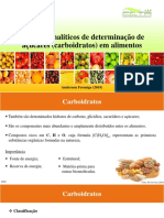 Métodos analíticos de determinação de carboidratos em alimentos