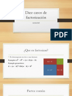 Diez Casos de Factorización