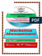 Marketing Management Notes PDF