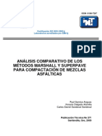 Análisis Comparativo Marshall y Superpave