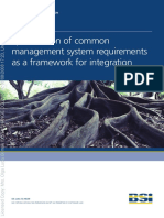 Specification of Common Management System Requirements As A Framework For Integration