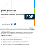 PICS.segunda Encuesta Percepción Construcción Sustentable CDT 2015.
