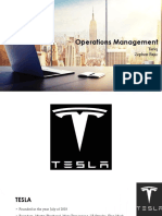 Operations Management - Tesla