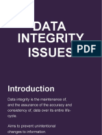 Data Integrity Issues PDF