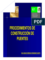 Procedimientos de Construcción n de Puentes Ing. Ignacio Enrique Hernández Quinto