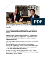 Trump in Japan: US President Backs Abe-Kim Talks