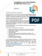 Carta de Presentación - H&V DESARROLLO E INGENIERÍA DE PROYECTOS SAC