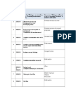 Schedule: Printed Version of Brief