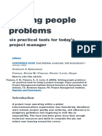 Solving People Problems: Six Practical Tools For Today's Project Manager