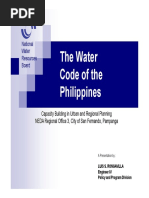 The Water Code of The Philippines: National Water Resources Board