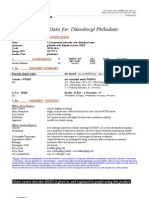 Material Safety Data For: Diisodecyl Phthalate: 1. Product Indentification
