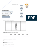 ACTIVIDADES Matematica Numeracion