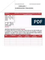 FORMULARIO 1 Ideas de Investigacion PDF