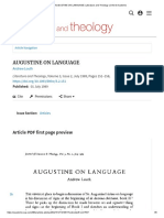 AUGUSTINE on LANGUAGE _ Literature and Theology _ Oxford Academic