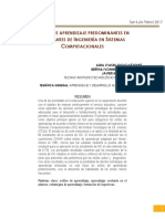 Estilos de Aprendizaje Predominantes en Estudiantes de Ingeniería en Sistemas Computacionales