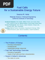 Fuel Cells For A Sustainable Energy Future