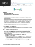 3.2.4.6 Packet Tracer - Investigating The TCP-IP and OSI Models in Action