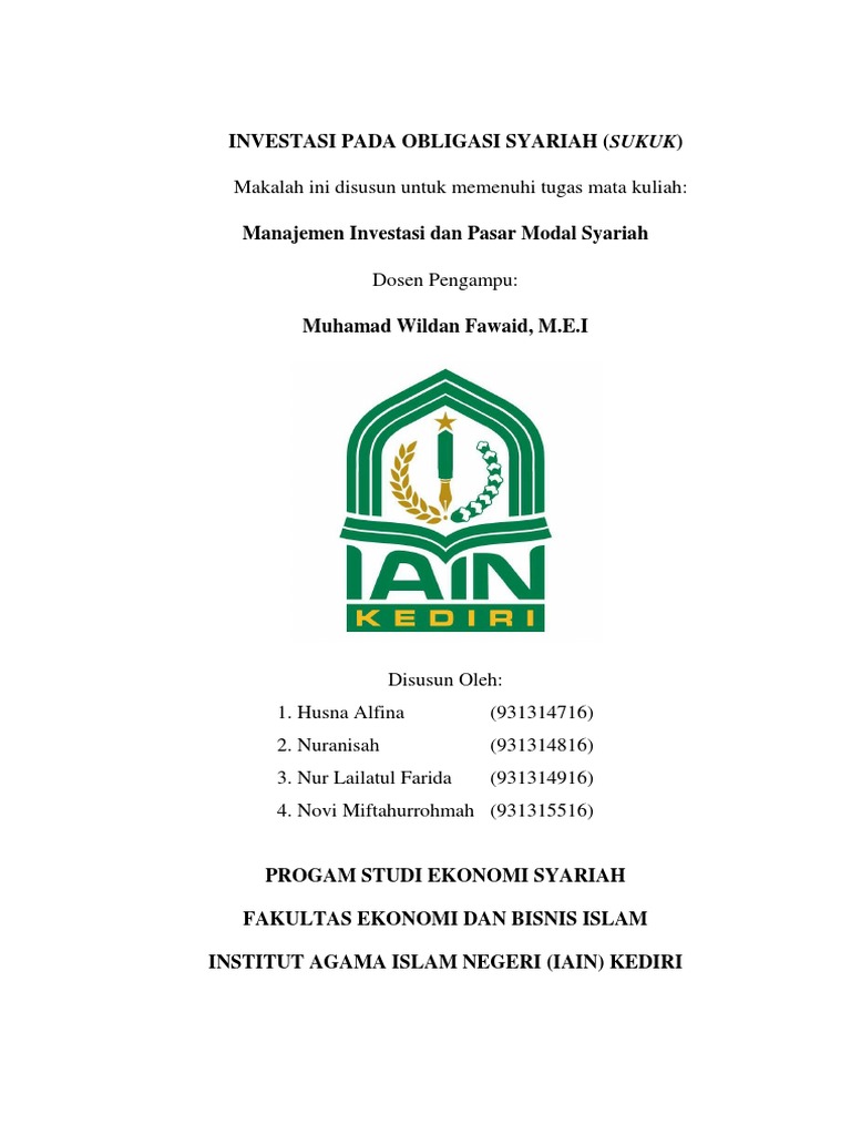 Obligasi Syariah Sukuk