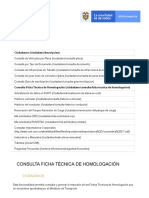 Consulta Ficha Técnica de Homologación - RUNT