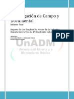 Investigación de Campo y Documental Informe Final
