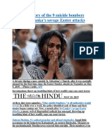 The Inside Story of The 9 Suicide Bombers Behind Sri Lanka's Savage Easter Attacks