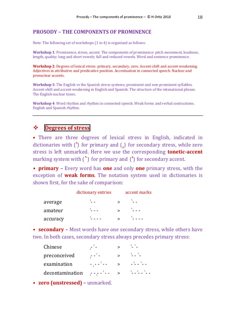 Workshop Phonetics | PDF | Stress (Linguistics) | Adjective