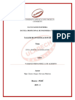 Etica Bioetica y Legislacion