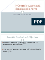 Visual Studio Form Controls