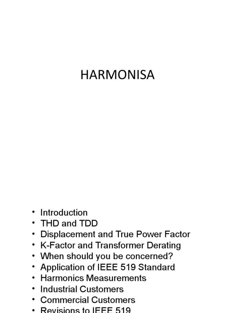 Understanding Power System Harmonics | PDF | Transformer | Rectifier