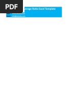 Debt Service Coverage Ratio Template | PDF | Finance & Money Management