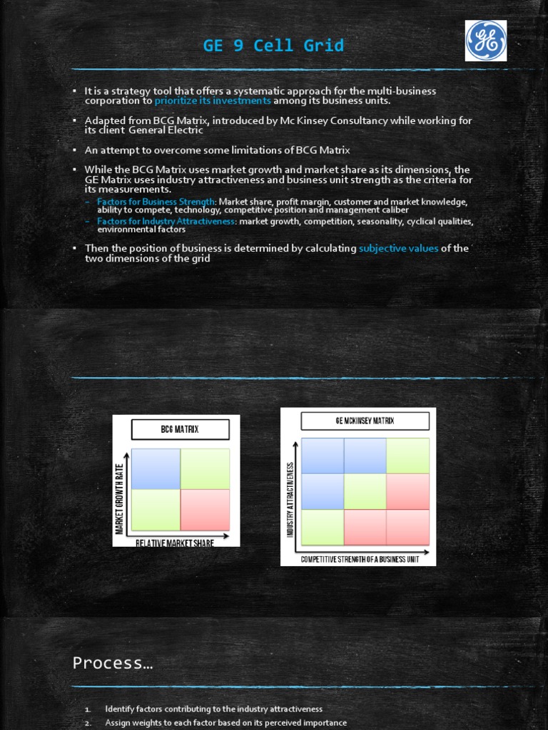 GE 9 Cell Matrix Overview | PDF | Economic Growth | Business