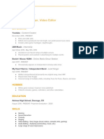 Resume - DP Revision