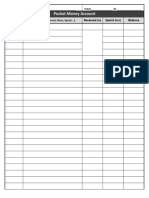 Pocket Money Account: Date Balance Description Received Spend