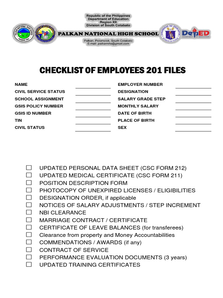 What Is 201 File