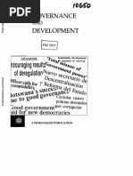 Governence and Development - The WorldBank Organization, 1992