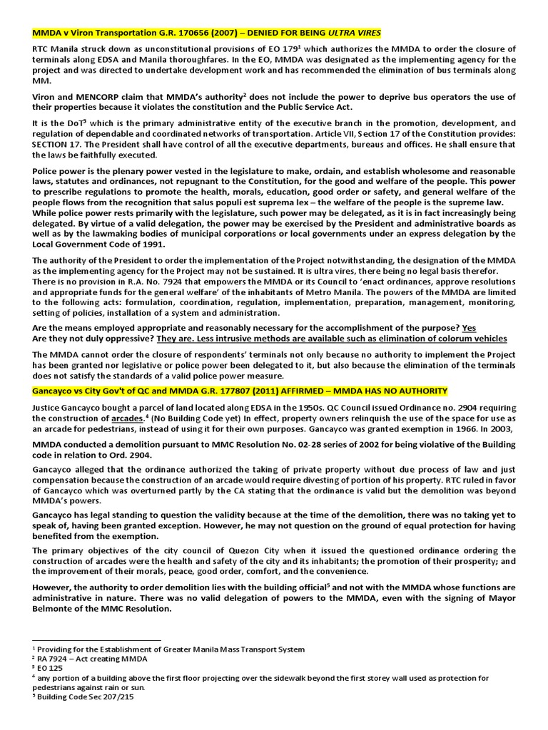 1 Police Power Eminent Domain Police Power (United States