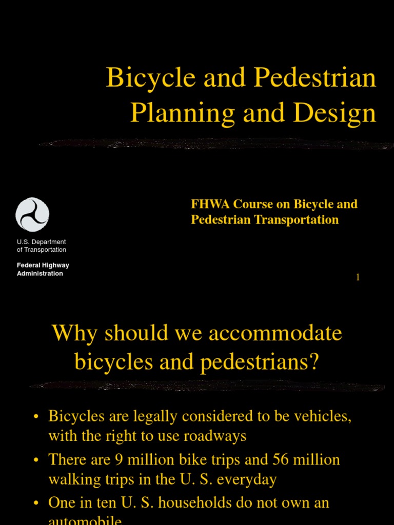 Bicycle and Pedestrian Planning and Design | PDF | Cycling ...