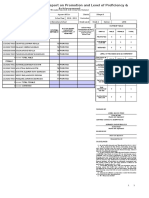 School Form 5 (SF 5) Report On Promotion and Level of Proficiency & Achievement