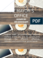 Personnels Working in The Mayor's Office