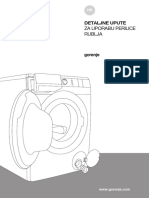Rad Sa Mašinom Za Pranje Rublja - Gorenje PDF