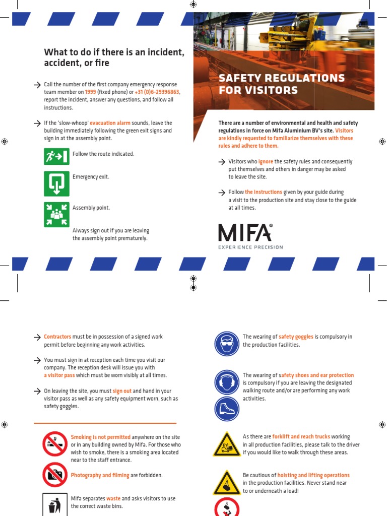 Mifa Aluminium Safety and Emergency Guide | PDF | Prevention | Safety