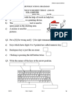 Term 2 Work Sheet Class 1 PDF