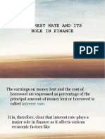 19 - Interest Rate and Its Role in Finance