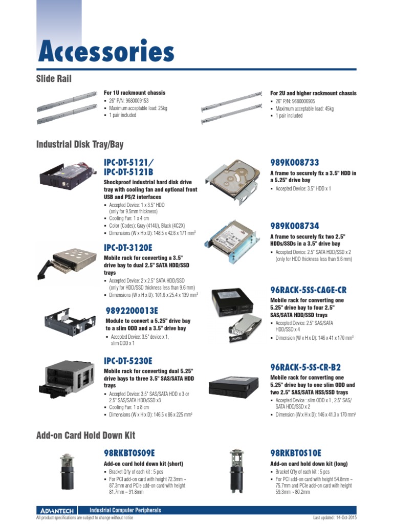 Industrial Computer Peripheral Accessories | PDF | Solid State Drive ...