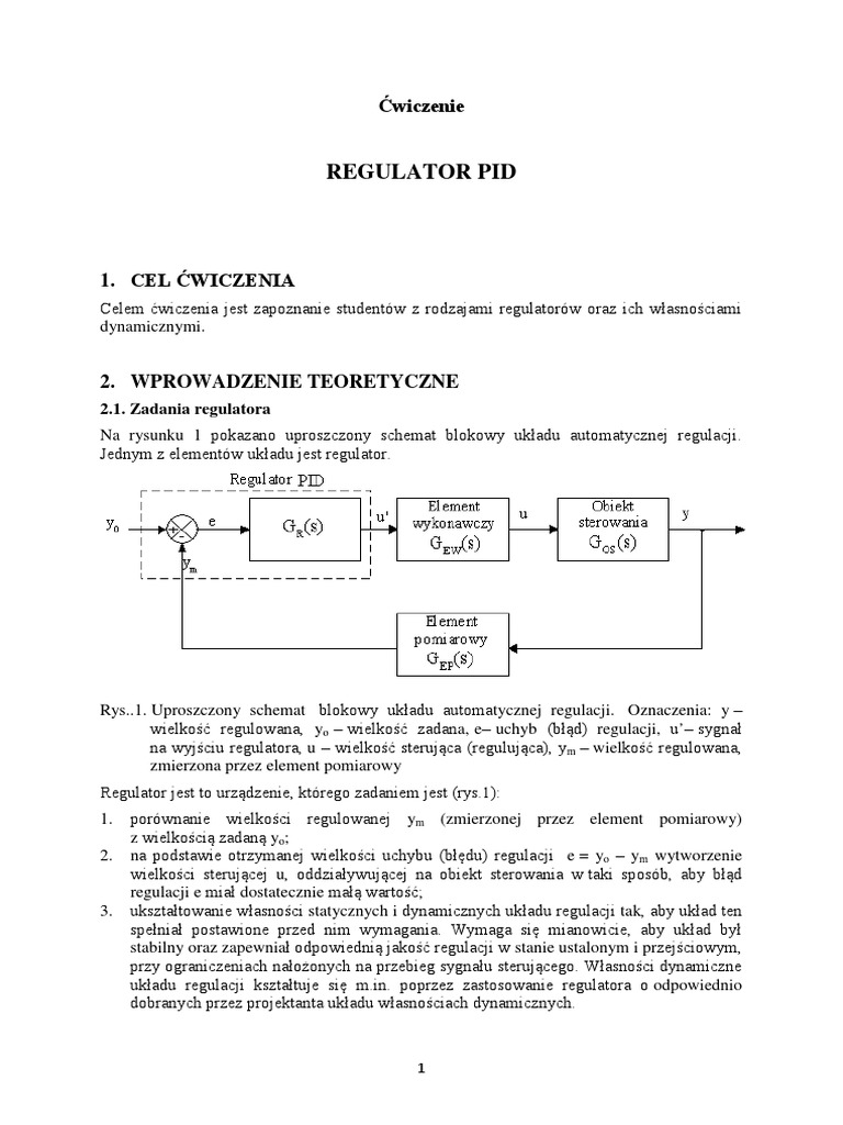Regulator PID | PDF