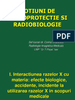 Notiuni de Radioprotectie Si Radiobiologie