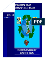 Modul 3.1: Environmental Impact Assesment (Amdal) Training