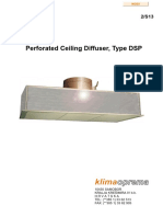 Oprema Oprema: Perforated Ceiling Diffuser, Type DSP