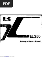 Kawasaki EL250 Eliminator Service Manual