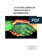 Nuevas Tecnologías en Información y Comunicación